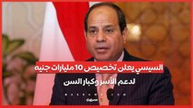 السيسي يعلن تخصيص 10 مليارات جنيه لدعم الأسر وكبار السن