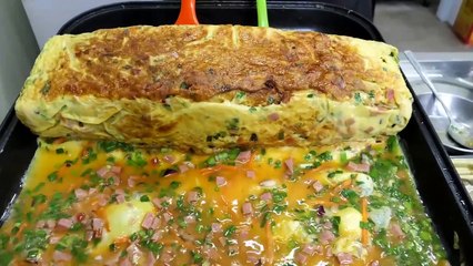Top 7 - A giant egg dish that exists in Korea _ korean street food