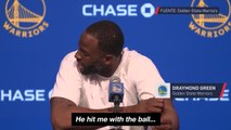 Sweet scene with Draymond Green’s kids in post-game conference