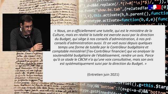 Journée d'étude - Métiers du patrimoine en mutation ? - 4/12 - Session I - Réformes budgétaires et transformations de l’emploi dans les établissements publics culturels