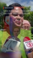 Sara Duterte on viral scolding teacher: She's just human, no penalties for her