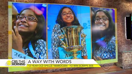 12-year-old wins National Spelling Bee after spelling "marocain"