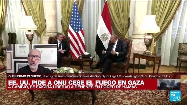 Guillermo Pacheco: 'Blinken pone en la mesa la liberación de rehenes y un alto el fuego en Gaza'