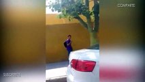 Ciudadanos Obligan a ladrón regrese el bolso que robó en San Luis