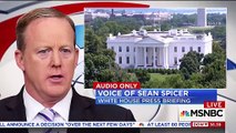 Reporters burst into laughter as Sean Spicer insists Trump