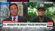 D.L. Hughley entrevista muy emocional mientras se discuten los recientes tiroteos de la policía