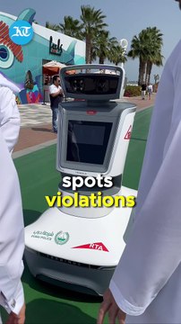 AI robot patrols Dubai beach to monitor e-scooter violations