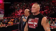 Randy Orton invades Raw to attack Brock Lesnar