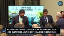 Mazón y López Miras exigen un Plan Nacional del Agua: «Nos jugamos el agua de siete millones de españoles»