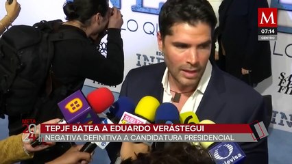 TEPJF da el último NO a candidatura presidencial de Eduardo Verástegui