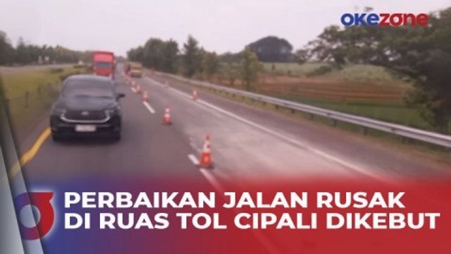 Jelang Mudik, Perbaikan Jalan Rusak di Ruas Tol Cipali Dikebut