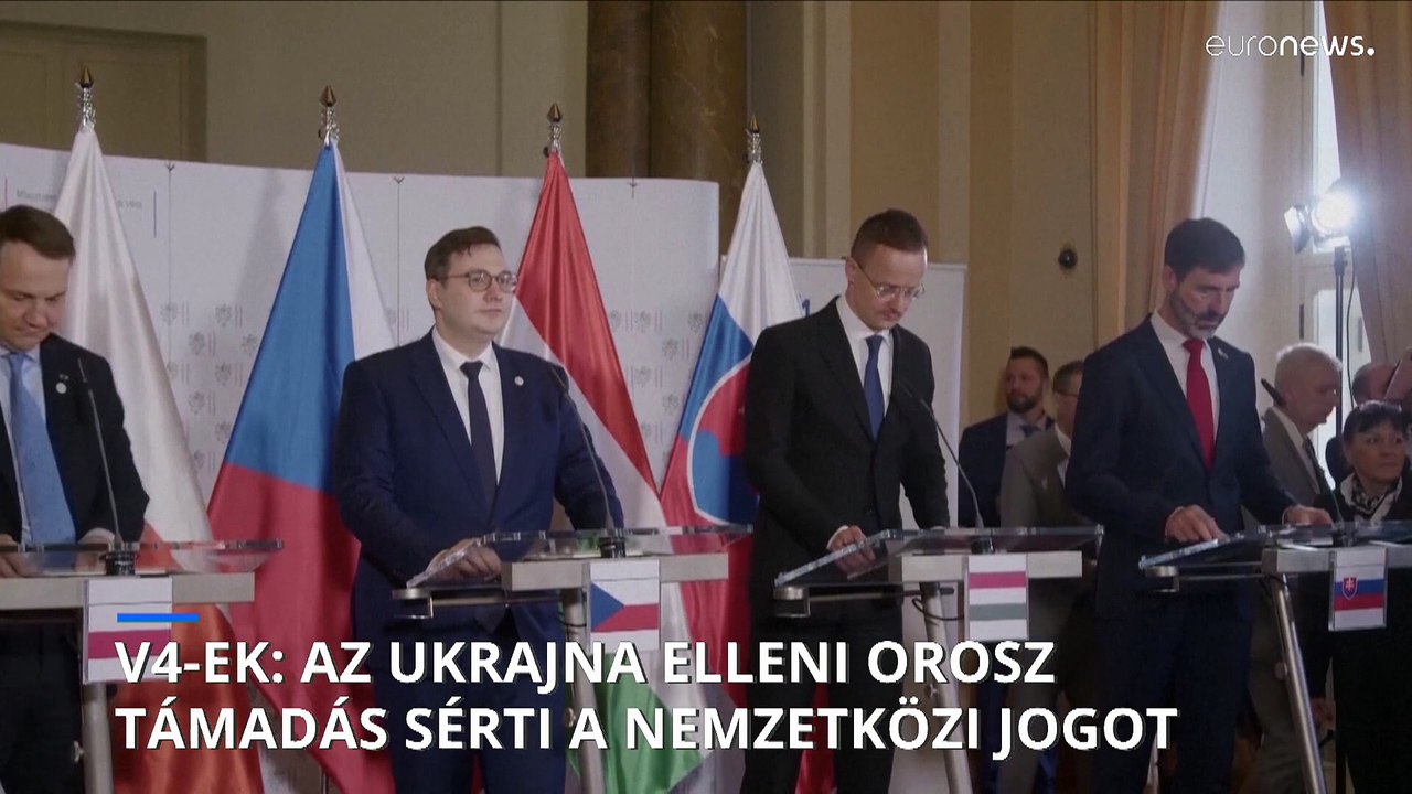 A V4-ek egyetértenek, hogy Oroszország Ukrajna elleni háborúja a nemzetközi jog megsértése