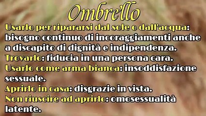 Cosa significa sognare ombrelli? | Il Significato dei Sogni: l'ombrello