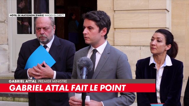 Gabriel Attal : «Ils pensent être anonymes, mais nous les traquons. Ils pensent être à l'abri, mais nous les sanctionnons»