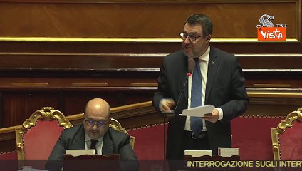 Salvini al Senato: "No a zone a 30km/h e ad autovelox per fare cassa"