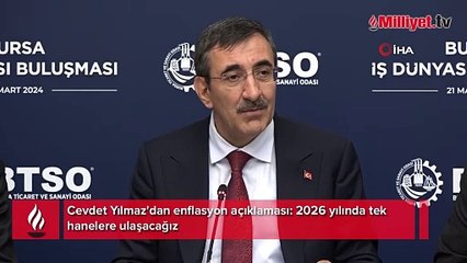 Cevdet Yılmaz'dan enflasyon açıklaması: 2026 yılında tek hanelere ulaşacağız