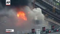 Bus Catches Fire on Sydney Harbour Bridge