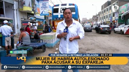 Mujer se habría clavado un cuchillo en el vientre para culpar a su expareja