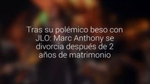 Marc Anthony se divorcia tras beso con Jennifer Lopez