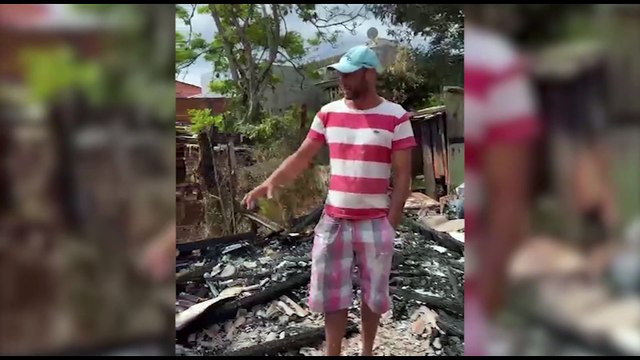Tragédia e resiliência: o apelo de um pintor após perder casa em incêndio; trabalho em troca de ajuda