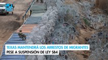 El gobernador de Texas mantendrá los arrestos de migrantes pese a suspensión de ley SB4