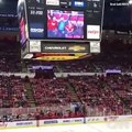 This cute little kid stole the spotlight at the Joe Louis Arena