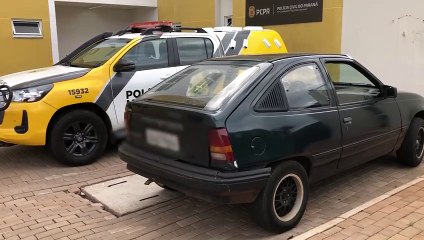 Kadett furtado é recuperado pela Patrulha Rural da PM na BR-277