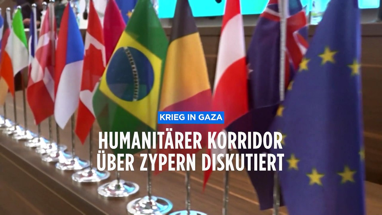 Hilfe naht: Länder besprechen Hilfskorridor von Zypern nach Gaza