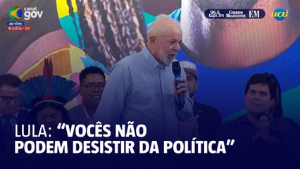 Lula: "O político que você deseja possivelmente esteja dentro de você"