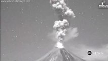 Volcano Erupts Four Times Overnight