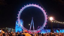 Londres da la bienvenida a 2017 con fuegos artificiales