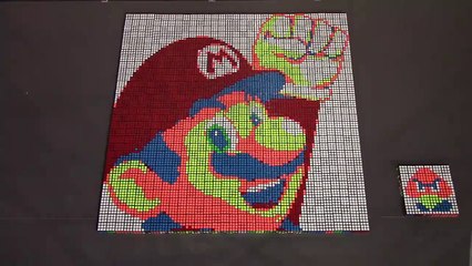 #VIRAL - Super Mario en movimiento con Cubos de Rubik