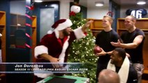 Jon Dorenbos: Magician Performs Holiday Card Trick from Eagles' Locker Room - America's Got Talent