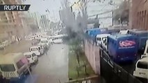 Momento exacto de la explosión cerca de un juzgado en Turquía