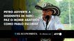 Petro advierte a disidentes de FARC: paz o morir abatidos como Pablo Escobar