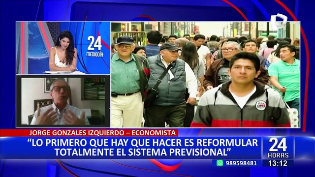 Jorge González Izquierdo a favor de elevar el aporte de los trabajadores a las AFP