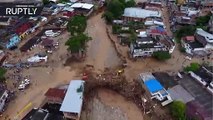 Drone muestran los estragos causados en Mocoa