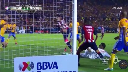 Tigres vs Chivas 2-2 TODOS LOS GOLES Final Ida Liguilla Clausura 2017 Liga MX !