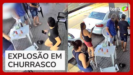 Tambor explode próximo a família com crianças durante churrasco no Paraná