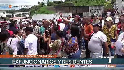 Exfuncionarios de la Alcaldía de Arraiján vuelven a protestar por pagos adeudados
