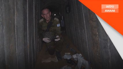 Tentera Israel kongsi video dakwa terowong Hamas tahan tebusan