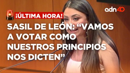 ¡Última Hora! Sasil de León, Senadora de Morena, habló acerca de la protesta en el Senado