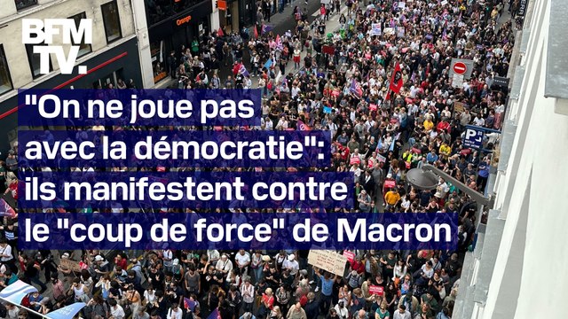 ROBIN DE BFM - Avec les manifestants à Paris contre le coup de force d’Emmanuel Macron