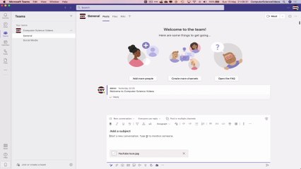 How to ADD a Photo to Your Team Conversation On Microsoft Teams Using a Mac - Basic Tutorial | New