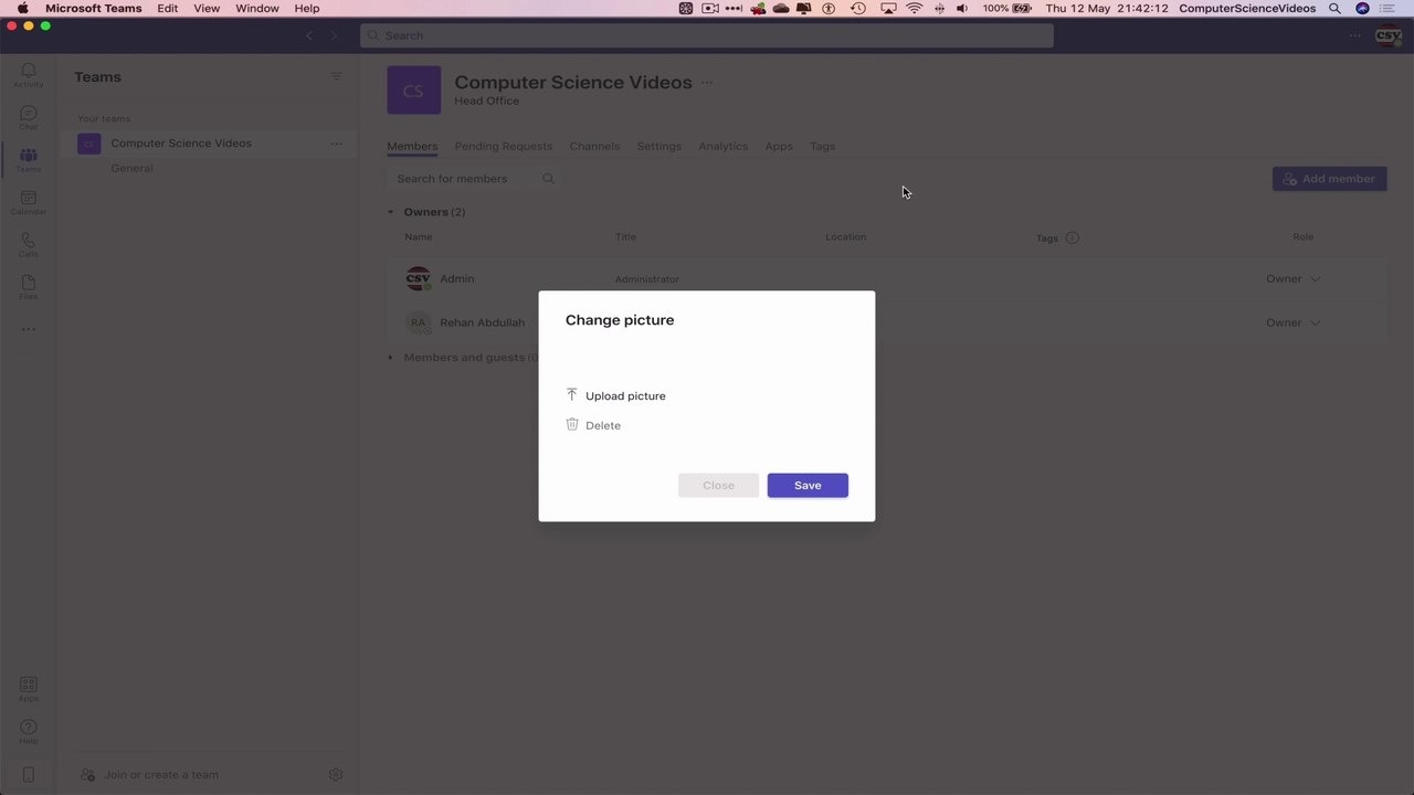 How to CHANGE Your Team Profile Picture On Microsoft Teams Using a Mac - Basic Tutorial | New