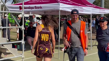 2024 HDFNL A-reserve netball grand final premiership medallion presentation