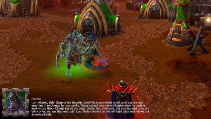 akama all dialogue/cutscenes warcraft 3 reforged