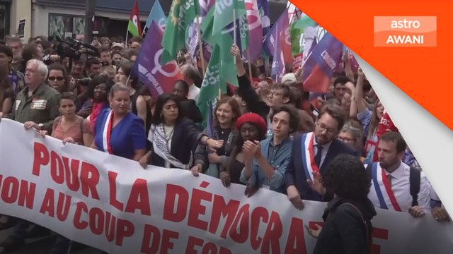 Protes: Ribuan demonstrasi menentang Michel Barnier sebagai PM Perancis