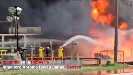 Controlan incendio en la Refinería Antonio Dovalí