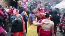 Dance with Bride and Groom in Panchebaja | Nepalese Traditional Cultural Music Instruments |